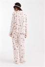 Комплект пижамы из сверхмягкой ткани с рисунком вишен и бантиков артикул 152317471