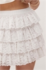 Кружевная микро-мини-юбка артикул 141497314