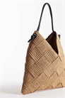 Сумка-тоут из соломенного плетения с трубчатыми ручками артикул 153252440