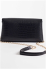 Сумка-клатч Emera с текстурой под кожу крокодила и съемным ремнем через плечо артикул 149004580