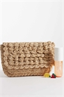 Сумочка-клатч из текстурированной соломы рафии артикул 153910190