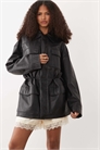 Куртка-капсула из 100% кожи с затягивающейся талией артикул 155593814