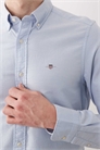 Рубашка оксфорд с логотипом в виде значка, приталенный крой артикул 156106161