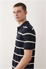 Поло с логотипом «Shield» из полосатого пике артикул 156106189