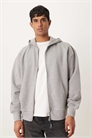 Худи с капюшоном и молнией, свободного кроя и плотной ткани артикул 151525853