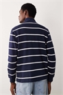 Незаменимая толстовка в полоску с полузастежкой-молнией артикул 150661000