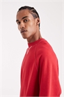Коллекция Circular Design: толстовка свободного кроя из плотной ткани, вымытого красного цвета — БУРГУНДСКИЙ артикул 148846780