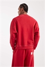 Коллекция Circular Design: толстовка свободного кроя из плотной ткани, вымытого красного цвета — БУРГУНДСКИЙ артикул 148846780