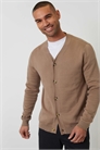 Вязаный кардиган из смесовой ткани с содержанием хлопка артикул 155059403