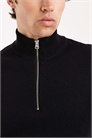 Свитер из трикотажа с полузастежкой-молнией артикул 152795856