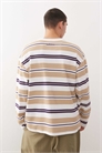 Футболка с полосками и длинными рукавами артикул 148844463