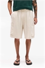 Бермуды из льна в стиле «карго» артикул 152870074