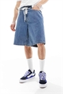 Шорты из джинсовой ткани свободного кроя Check-5 артикул 134201885