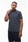Логотип на груди поло с полосками артикул 151484315