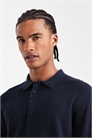 Трикотажная рубашка-поло с длинными рукавами артикул 148489096