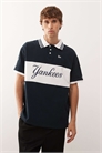 Футболка-поло с логотипом «Нью-Йорк Янкиз» артикул 147440782
