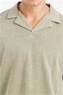 Поло с отложным воротником из плотной ткани артикул 150368834