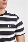 Футболка с логотипом в тонких полосках артикул 154960900