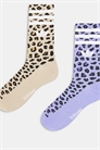 Набор из 2 пар носков с леопардовым принтом артикул 150204469