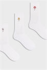 Набор из 3 пар носков с вышивкой в виде грибов артикул 153981918