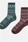 Набор из 2 пар носков с узором «фэйр-айл» артикул 150078955
