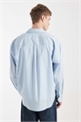 Хлопковая рубашка с длинными рукавами из поплина артикул 153808055
