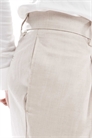 Брюки-клер с льняной отделкой артикул 138664538