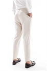 Брюки-клер с льняной отделкой артикул 138664538