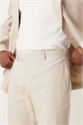 Брюки для костюма из смешанного льна, приталенного кроя артикул 138518702