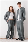 Брюки в клетку унисекс co-ord артикул 155094781