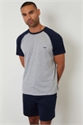 Комплект для отдыха из топа с короткими рукавами и шорт артикул 155739821