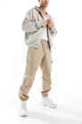 Джоггеры Vip из твила цвета карго, бежевые артикул 136754857
