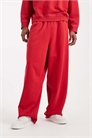 Коллекция Circular Design: джоггеры с прямыми брючинами из плотной ткани, вымытый красный цвет — БУРГУНДСКИЙ артикул 148846910