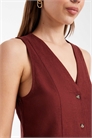 Жилет с эффектом льна, скроенный по фигуре co-ord артикул 154693197