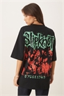 Универсальная футболка свободного кроя с принтом Slipknot артикул 148029262