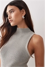 Боди-расер с длинным кроем из мягкого трикотажа с ребристой отделкой артикул 153652660