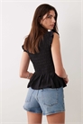 Топ с рукавами-воланами артикул 153493274