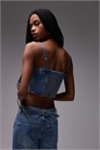 Топ-корсет из денима артикул 150014715