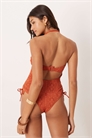 Купальник с вырезами в стиле «бродери» от Кайла артикул 151419328