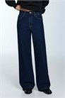 Джинсы с широкими брючинами артикул 153023614
