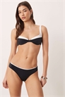Топ бикини на косточках с контрастной отделкой артикул 151023578