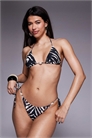Топ бикини треугольной формы с принтом «зебра» артикул 150704140