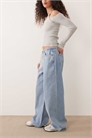Джинсы свободного кроя с кулиской на талии артикул 155516468