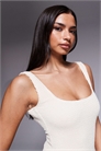 Эксклюзивный купальник с гофрированной горловиной и открытой спиной артикул 153022448