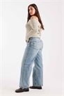 ASOS DESIGN — джинсы «dad jeans» с широкими брючинами для полных артикул 147695529