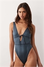 Купальник Maya Bora Bora с завязками спереди и открытой спиной артикул 153881908