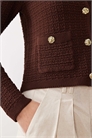 Кардиган из фактурного трикотажа на пуговицах артикул 152703827
