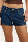 Микро-шорты из джинсовой ткани артикул 150855303