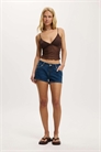 Микро-шорты из джинсовой ткани артикул 150855303