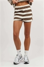 Миа Хан — полосатые мини-шорты артикул 155893535